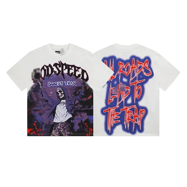 ODSPEED Booby Trap All Roads Lead To The Trap White T-Shirt - 1