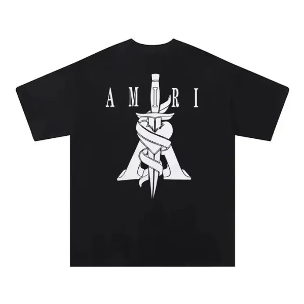 Amiri Sword Logo Black T-Shirt - 1