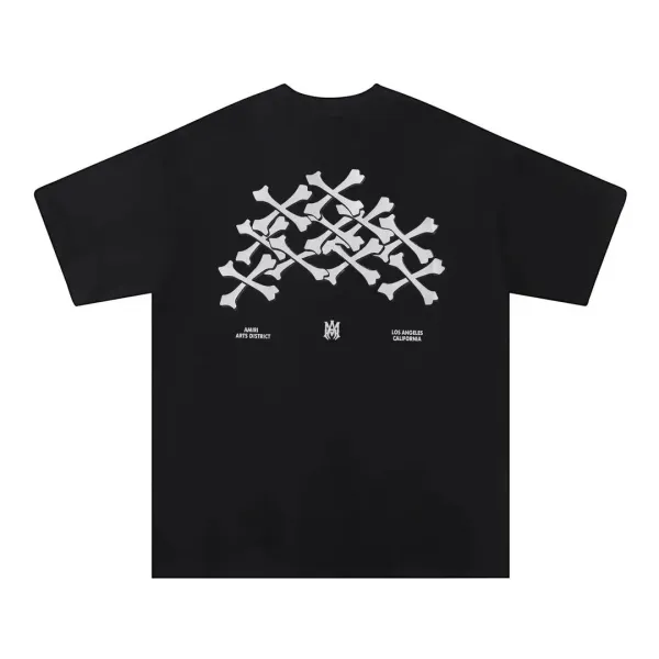 Amiri Crossbones Graphic Black T-Shirt - 1