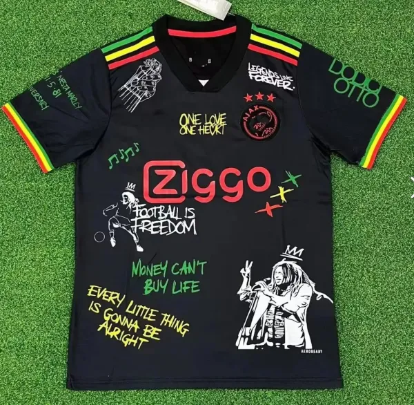 Ajax x Ziggo x Bob Marley Tribute Jersey Black - 1