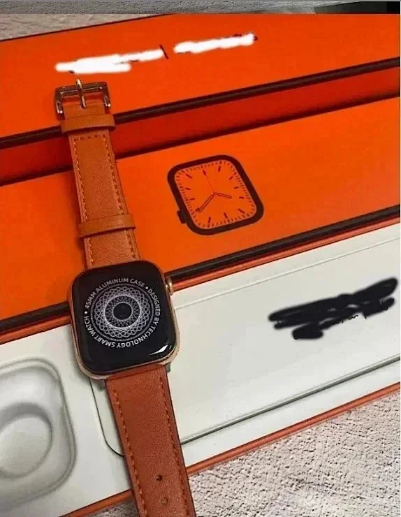 Unbranded Smartwatches Rectangular touchscreen smartwatch with silicone or leather-style strap product detail image 7