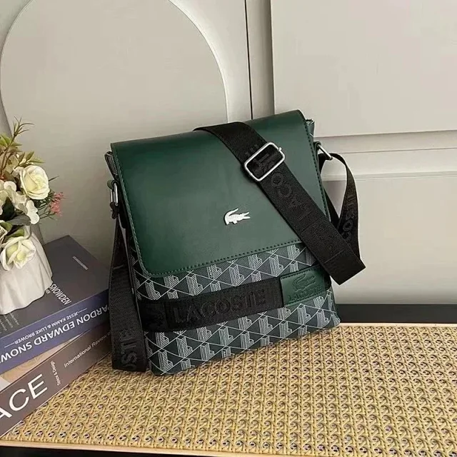 Lacoste Crossbody Bags Flap Satchel with Detachable Pouch product detail image 7