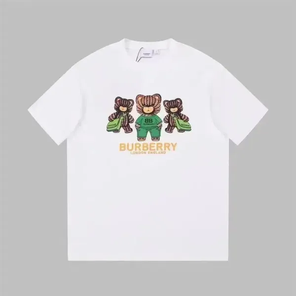 Burberry Bear Print Graphic T-Shirt White - 1