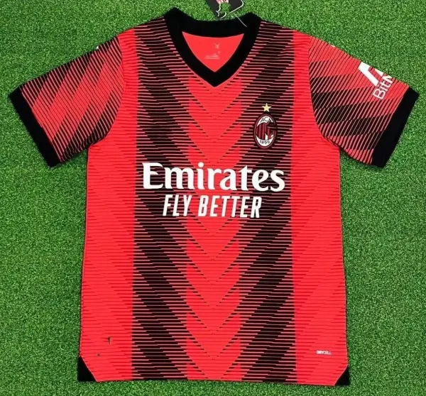 AC Milan 2023-24 Home Jersey Red/Black - 1