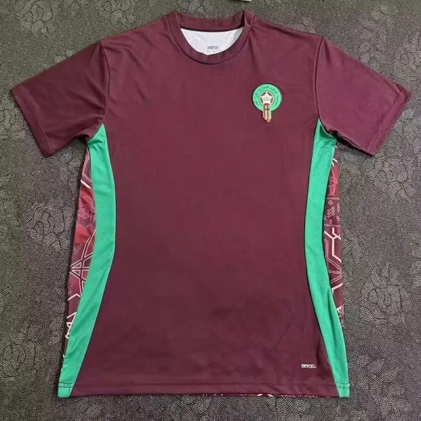 Puma Morocco National Team Training Jersey Burgundy Green - 1