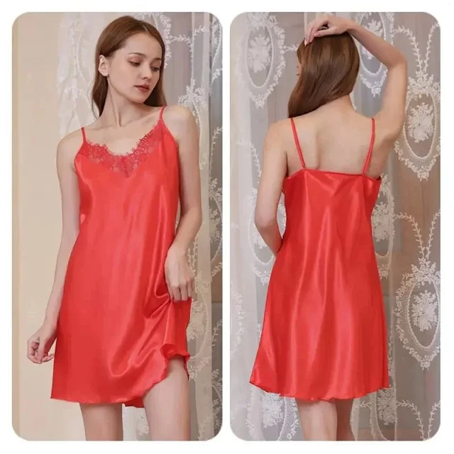 Unbranded Matching Sets Satin Long-Sleeve Pajama Set product detail image 6