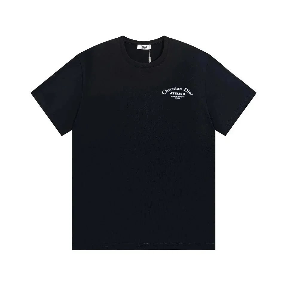 Dior T-Shirts Crew-neck short-sleeve jacquard T-shirt image 11