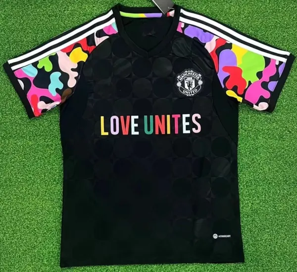Manchester United x Adidas Love Unites Third Jersey Black Multicolor - 1
