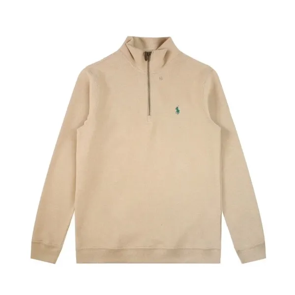 Ralph Lauren Quarter-Zip Sweater Beige - 1