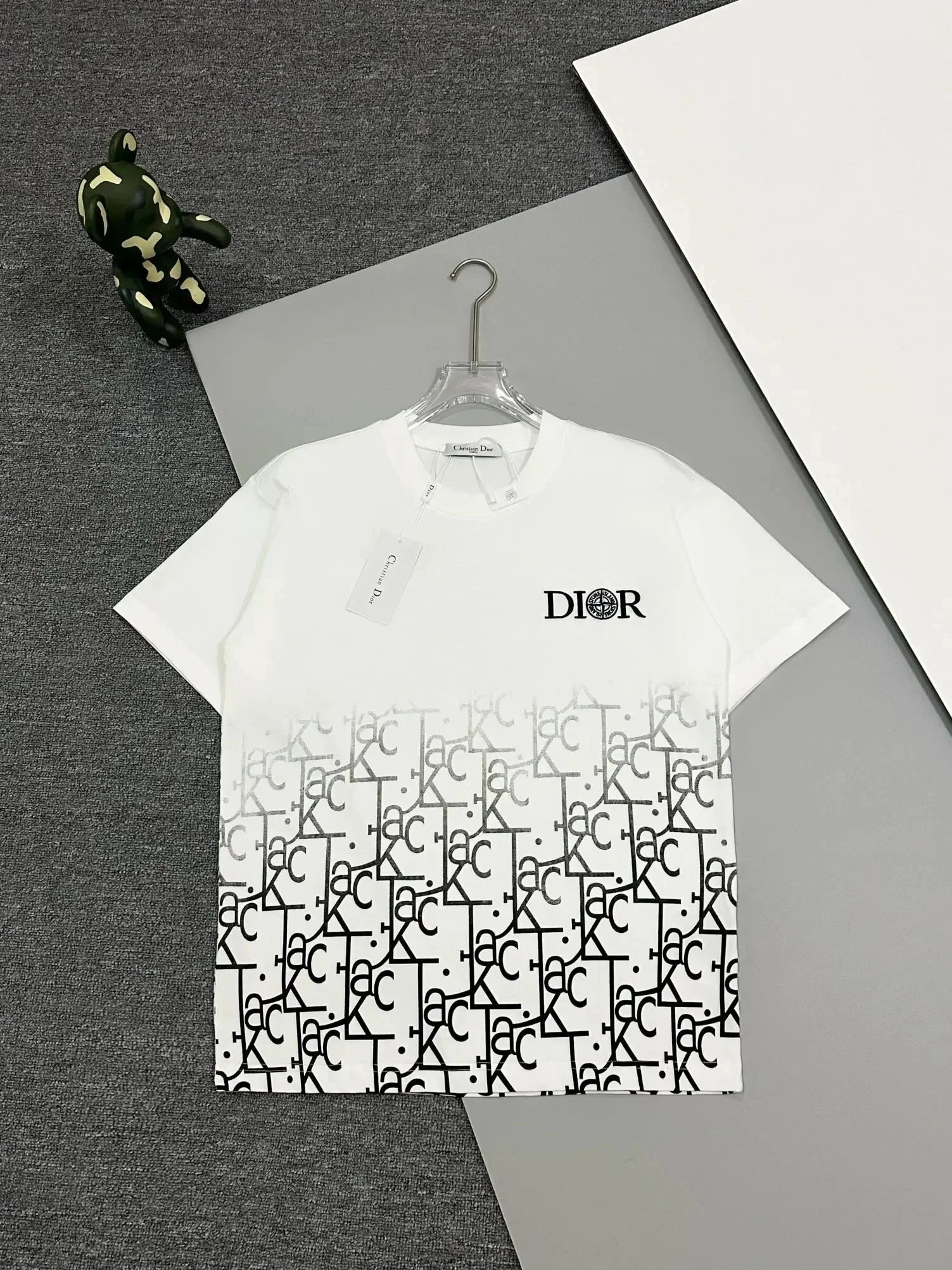Dior T-Shirts Crew-neck short-sleeve jacquard T-shirt — 34