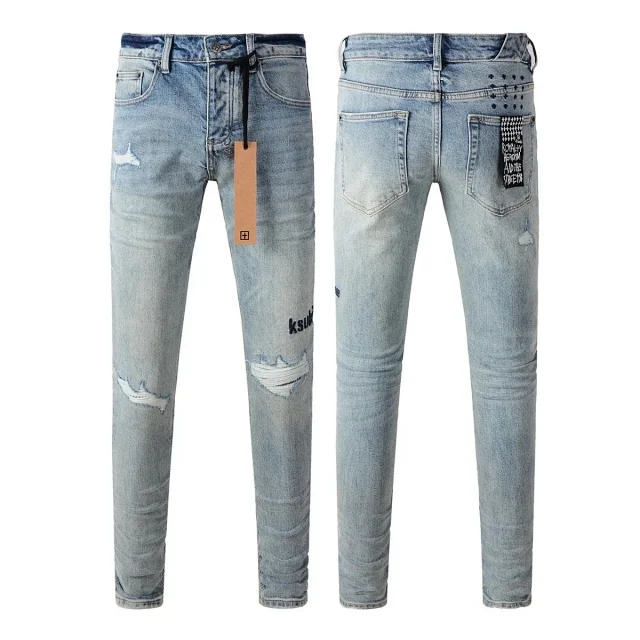 Ksubi Jeans Distressed skinny with graphic back-pocket patch product detail image 8