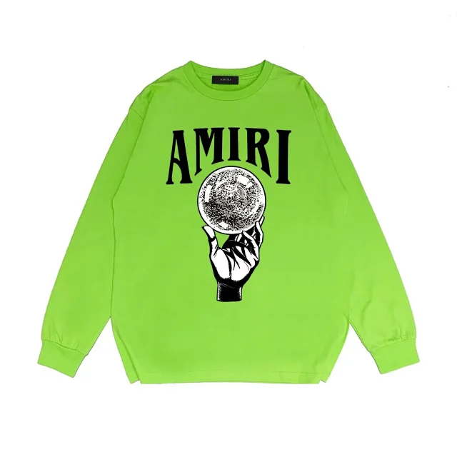 AMIRI Hoodies & Sweatshirts Crewneck sweatshirt with crystal ball hand graphic product detail image 3