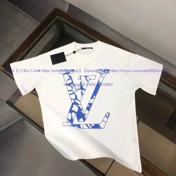 Louis Vuitton LV Mosaic Print White T-Shirt - 1
