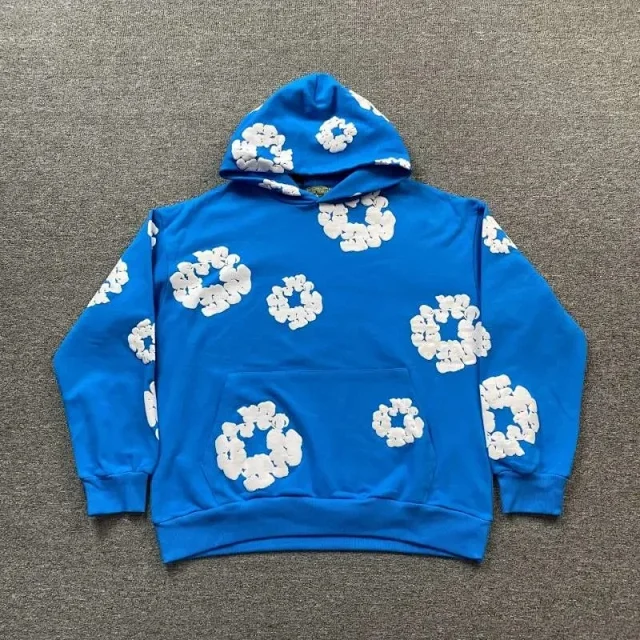 Unbranded Hoodies & Sweatshirts Hooded Sweatshirt with Raised Floral Ring Appliqués product detail image 9