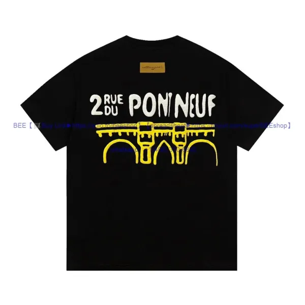 Louis Vuitton Graphic Print Black T-Shirt - 13