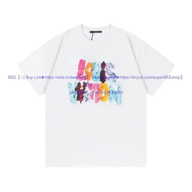 Louis Vuitton T-Shirts Short-Sleeve Crew-Neck Graphic product detail image 46