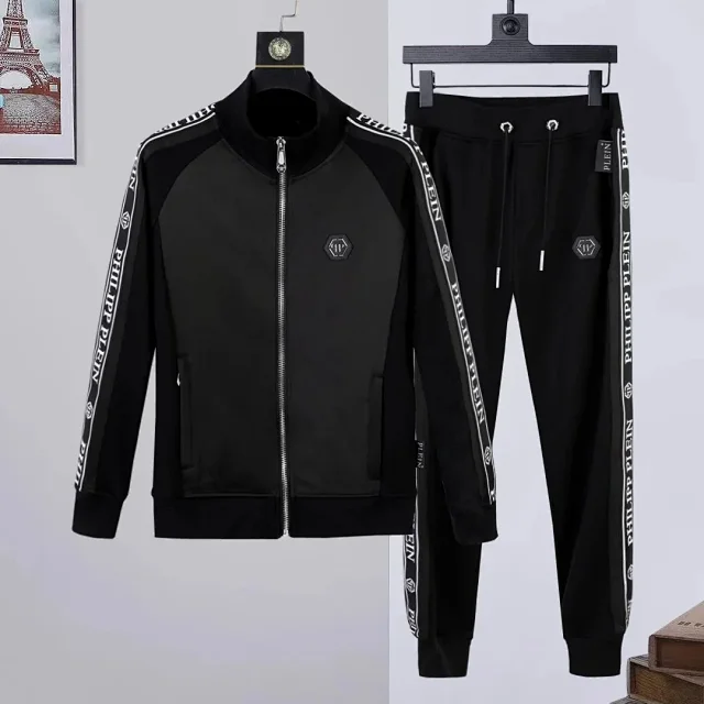 Philipp Plein Matching Sets Zip-Up Hooded Tracksuit with Skull Motif product detail image 9