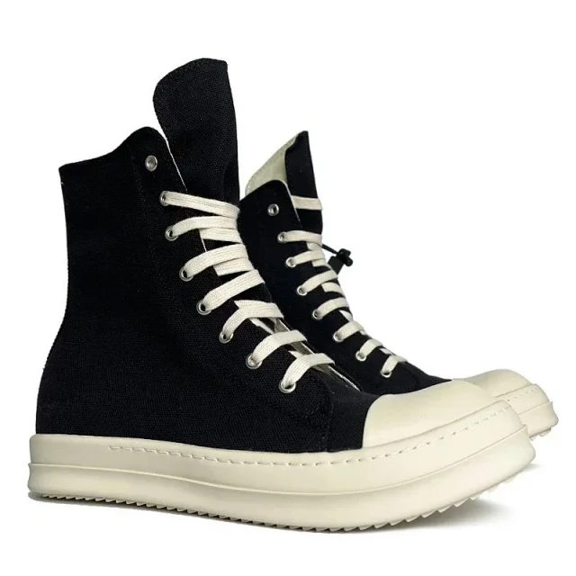 Rick Owens Sneakers High-Top Canvas Zip product detail image 5