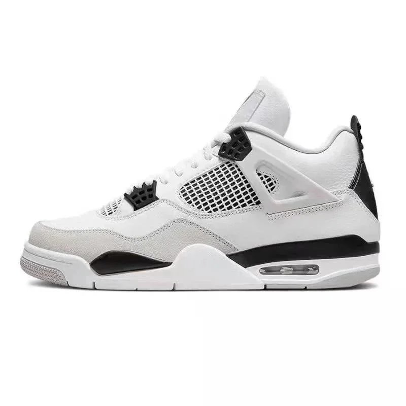 Air Jordan 4 Retro White Green Sneakers - 7