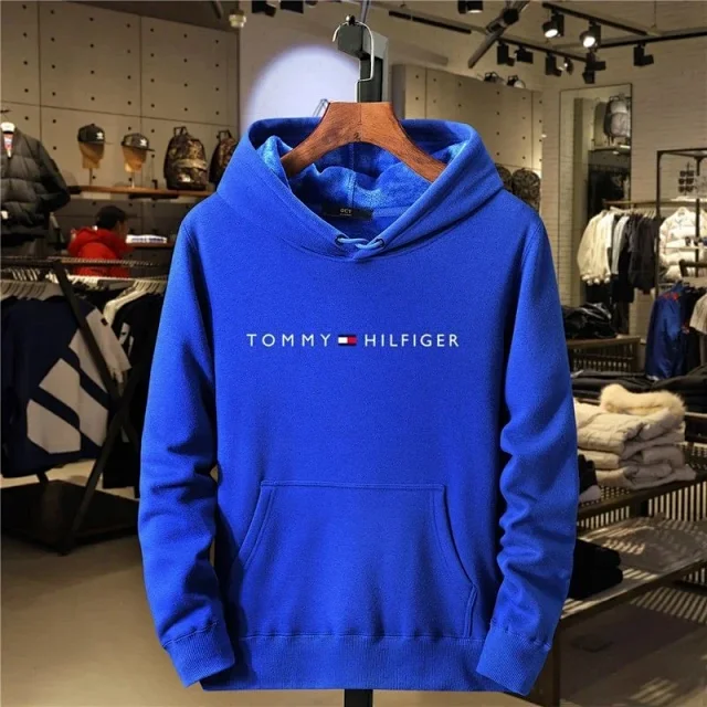Tommy Hilfiger Hoodies & Sweatshirts Logo Pullover Hoodie with Kangaroo Pocket product detail image 10