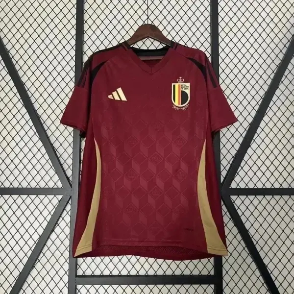 Adidas Belgium National Team 2024 Away Jersey Burgundy - 1