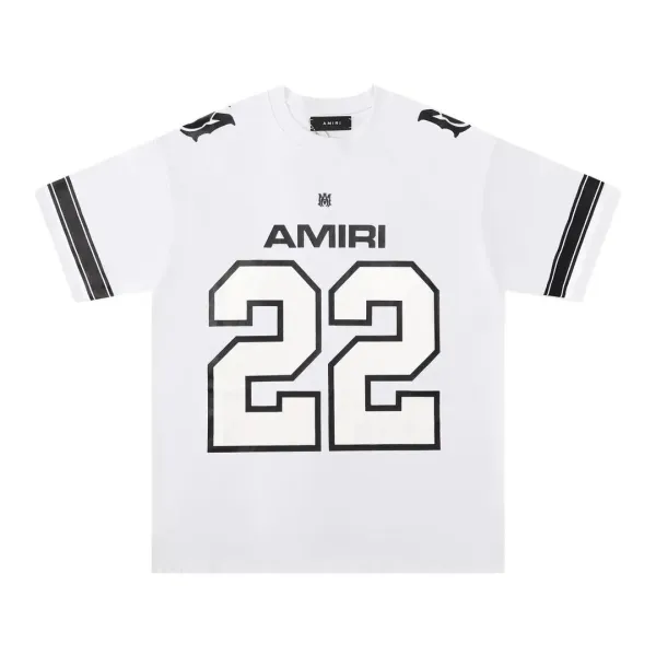 Amiri Number 22 Graphic Jersey White T-Shirt - 1