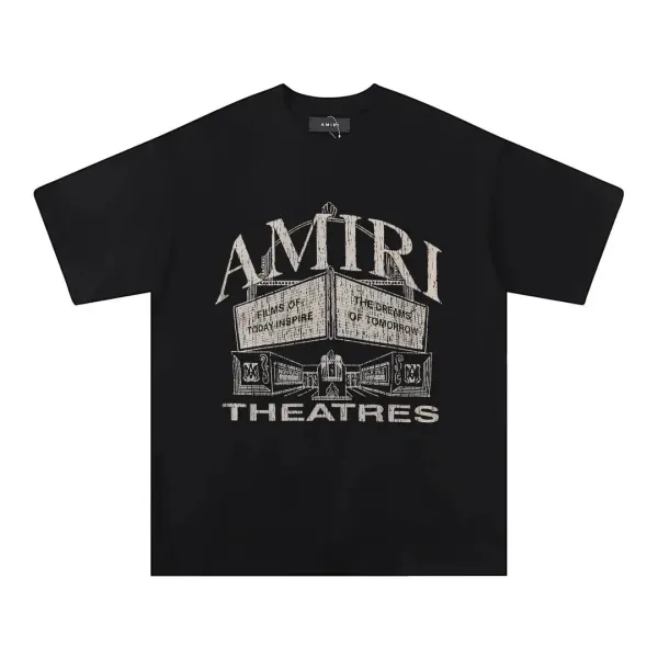 Amiri Theatres Graphic Print Black T-Shirt - 1