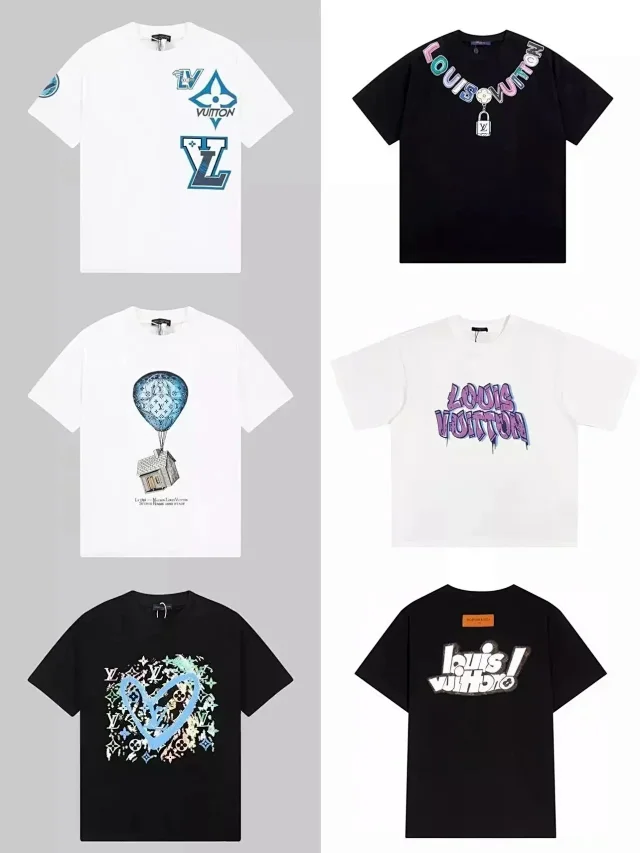 Louis Vuitton T-Shirts Graphic Logo Print product detail image 1