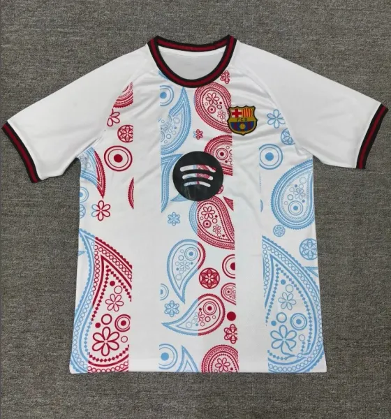 FC Barcelona x Spotify Paisley Print Away Jersey White - 1