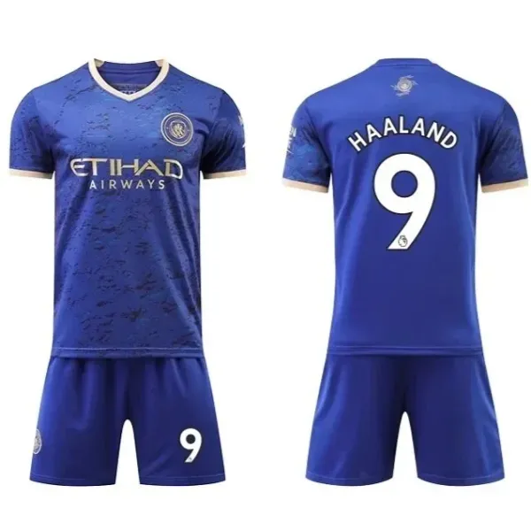 Manchester City x Puma Third Kit 2023-24 White/Gray Jersey Set - 11