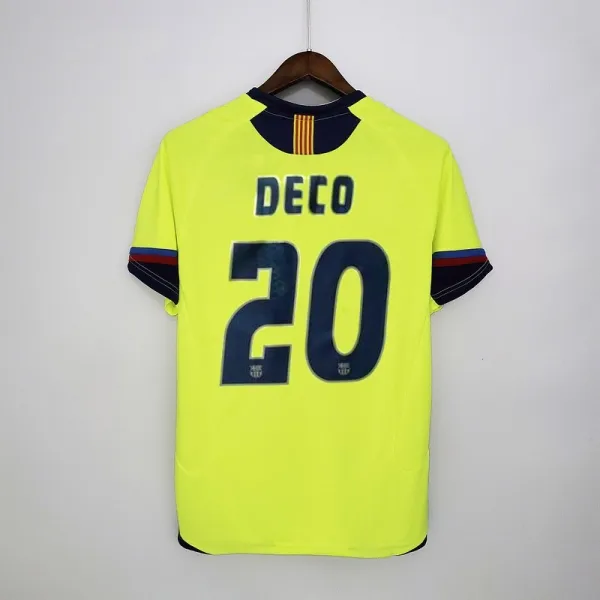 FC Barcelona 2003-04 Away Jersey Yellow - 1