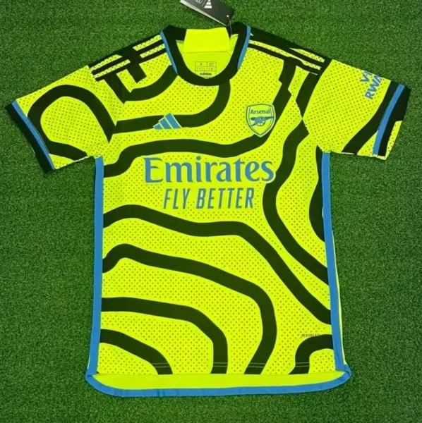 Adidas Arsenal 2023-24 Third Jersey Neon Yellow Black - 1