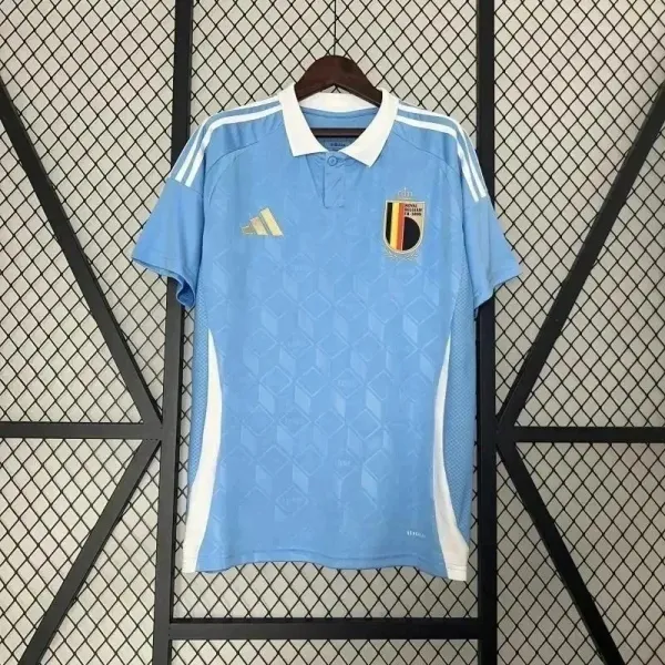 Adidas Belgium National Team Away Jersey Light Blue Polo - 1
