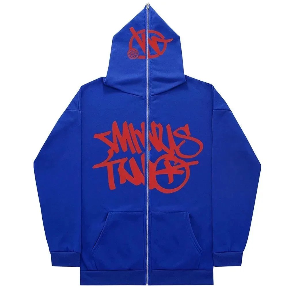 Trapstar Hoodies & Sweatshirts SQ002 zip-up hoodie with graphic prints — 30 blue
