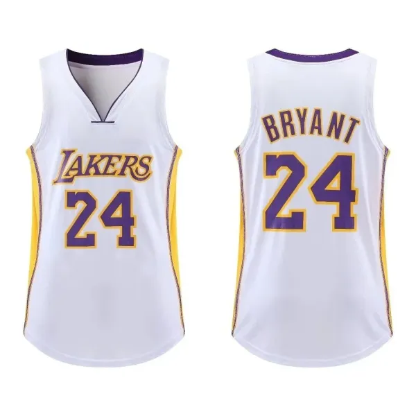 Los Angeles Lakers Kobe Bryant #24 White Swingman Jersey - 1