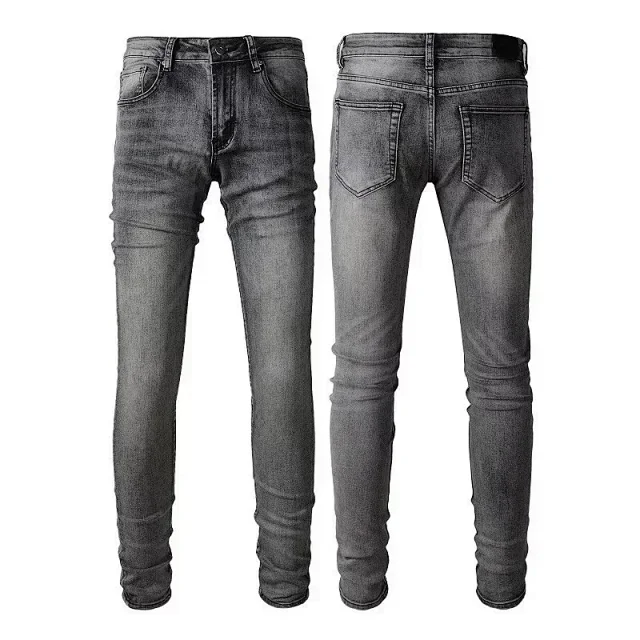Amiri Distressed printed denim jeans product detail image 8