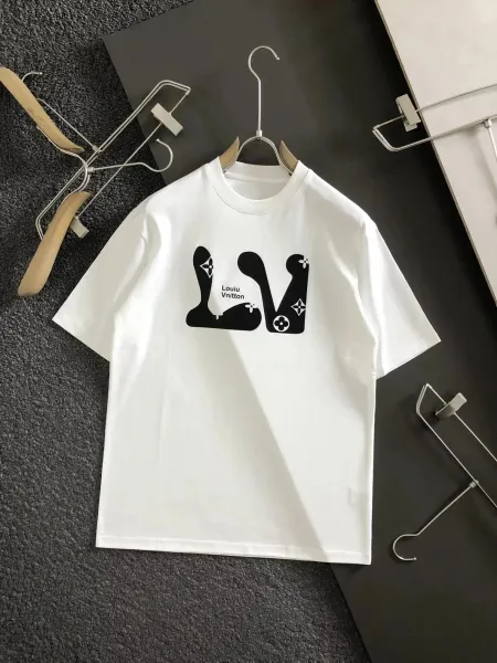 Louis Vuitton LV Monogram Graphic T-Shirt White - 1