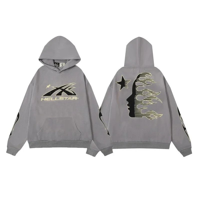 Hellstar Hoodies & Sweatshirts Graphic-print pullover hoodie — ALBB-LMWY-0051