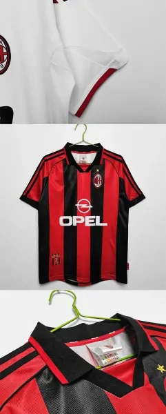 Juventus 2013-14 Home Jersey Black and White Striped Football Shirt - 4