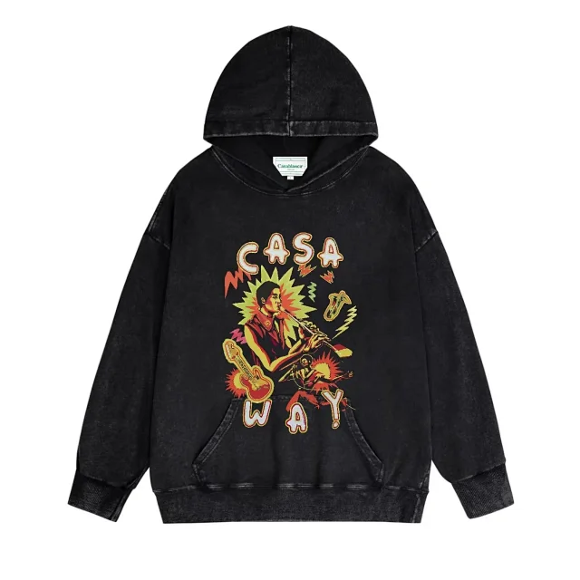 Casablanca Hoodies & Sweatshirts Graphic Print Pullover Hoodie product detail image 5