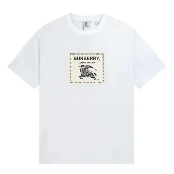 Burberry Equestrian Knight Patch T-Shirt White - 1