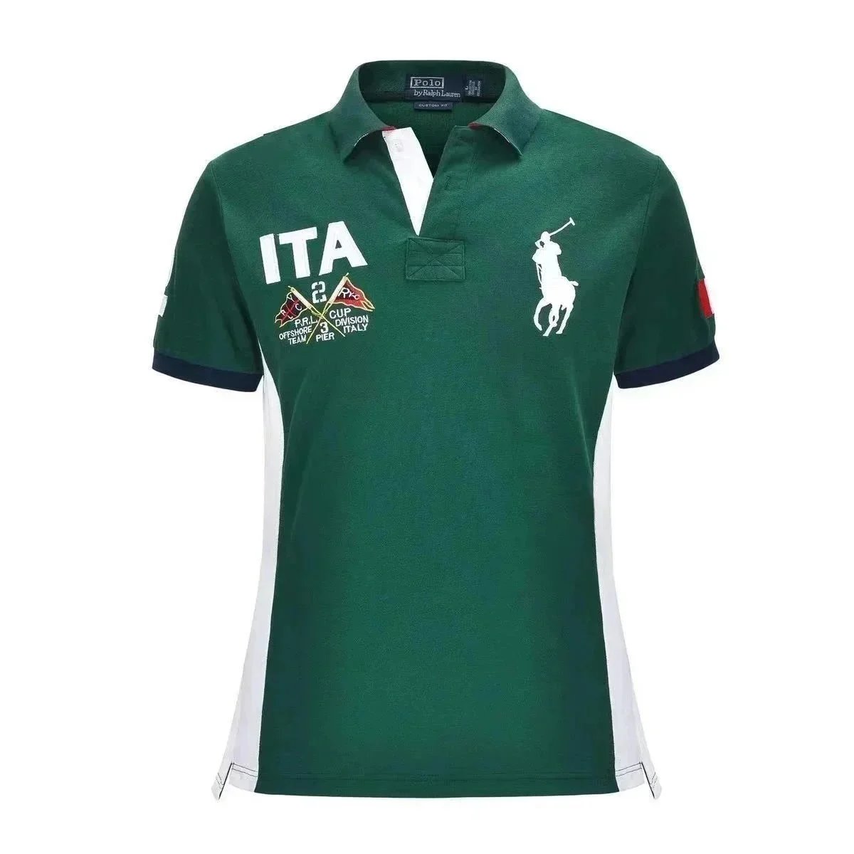 Polo Ralph Lauren Shirts City Embroidered Short-Sleeve Shirt with Number Graphic image 13
