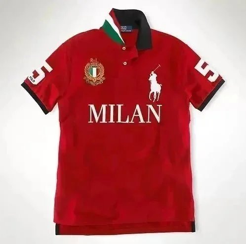 Polo Ralph Lauren Shirts City Embroidered Short-Sleeve Shirt with Number Graphic — 3