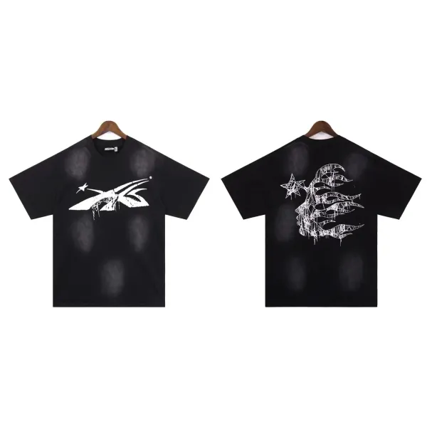 HellsTone Distressed Graphic T-Shirt Black - 1