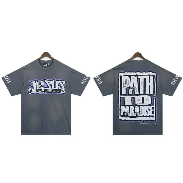 Jesus Piece x 23 Path To Paradise Gray T-Shirt - 1