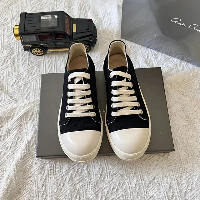 Rick Owens Sneakers Low-top lace-up with contrast rubber toe caps product detail image 7