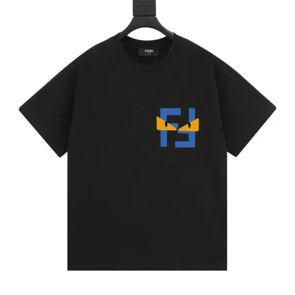 Fendi Monster FF Logo Black T-Shirt - 1
