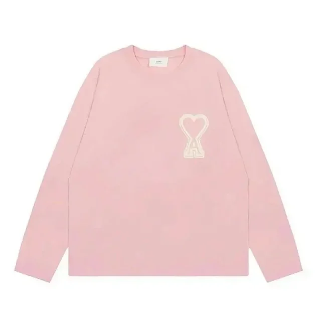 AMI Paris Hoodies & Sweatshirts de Coeur logo crewneck sweatshirt product detail image 7