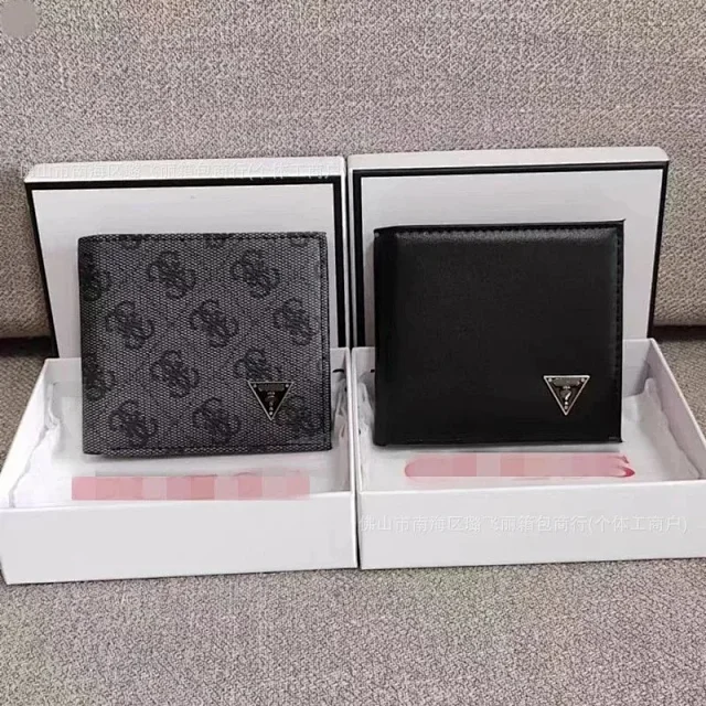Guess Wallets & Card Holders RFID Bifold Wallet with Triangle Logo Plaque product detail image 1
