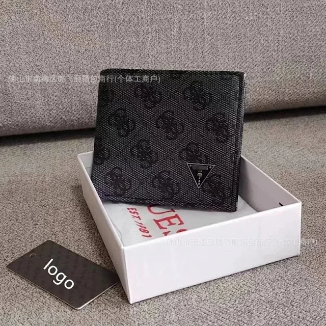 Guess Wallets & Card Holders RFID Bifold Wallet with Triangle Logo Plaque product detail image 4